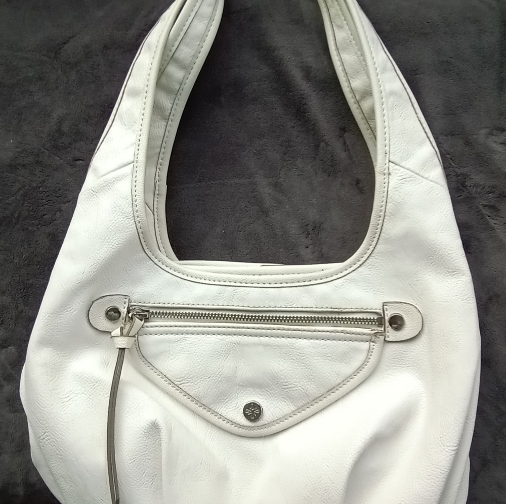 Vera Wang white hobo bag
